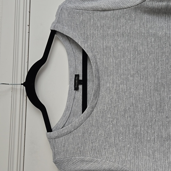 Talbots gray long sleeve with button details - Picture 2 of 8